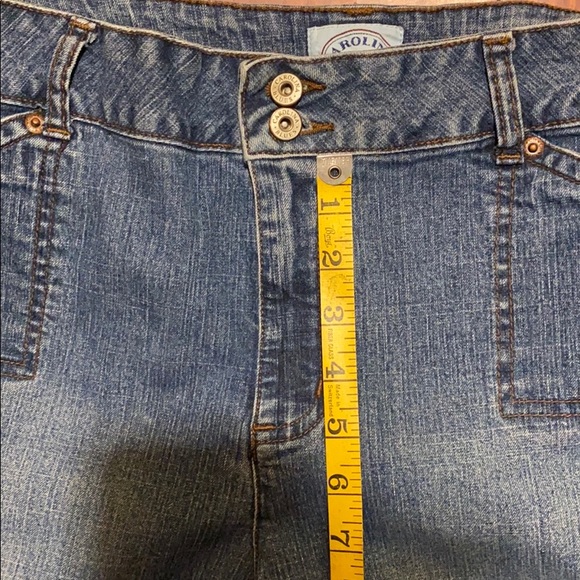 Faded straight leg jeans w/double button top - Picture 4 of 8